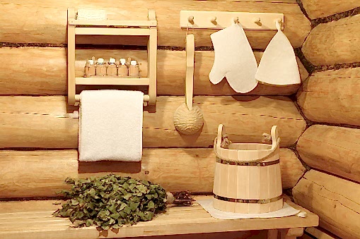Sauna aksesuarları Türkiye içi çekilmiş fotoğraf